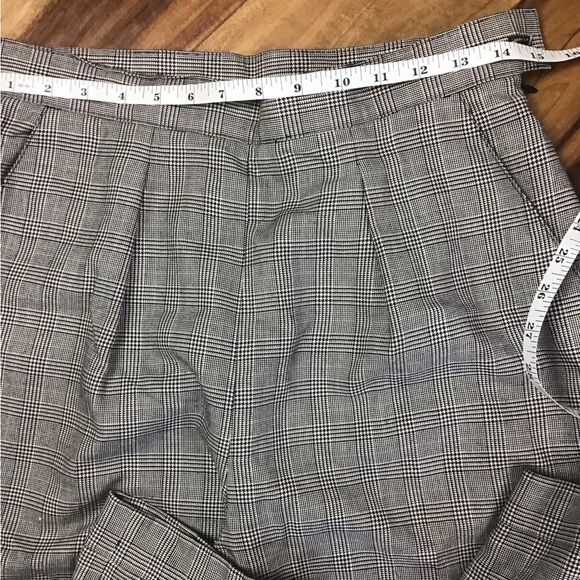 Lauren Ralph Lauren Vintage Women’s Glen Plaid Pleated Career Cuffed Slacks 8 - Picture 11 of 13